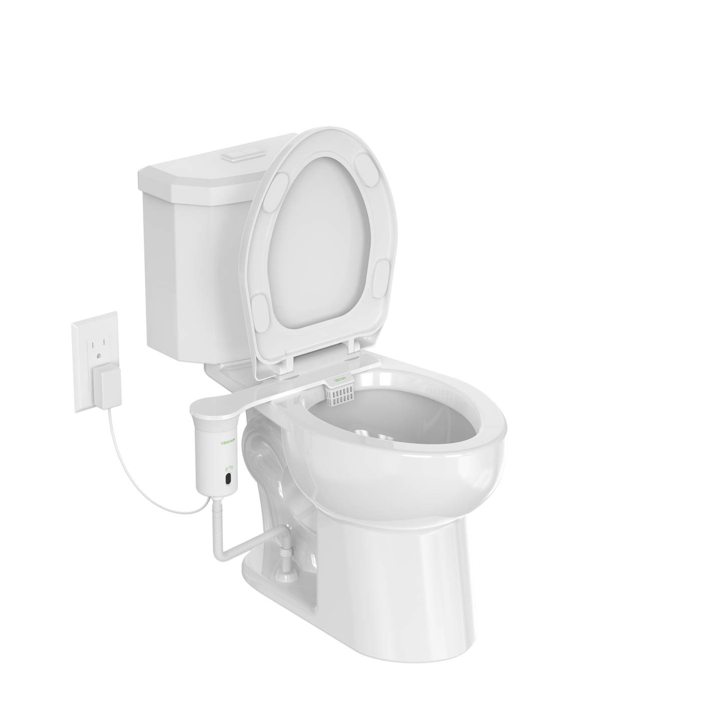Toilet Odor Remover, Model ANS-01PM (Plug-in Powered, Manual Touchless Control)